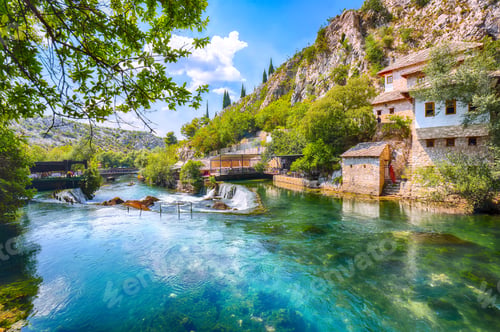 Preview: Dervish monastery or tekke at the Buna River spring in the town of Blagaj