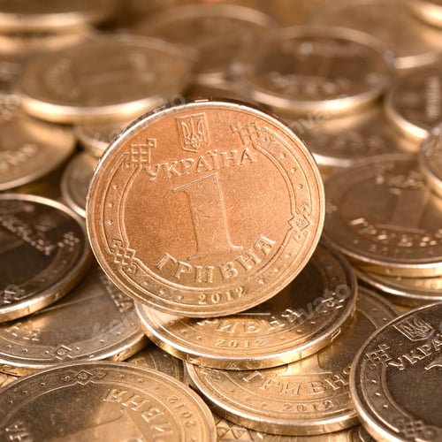 Preview: Financial success ukrainian money background for rich life concepts