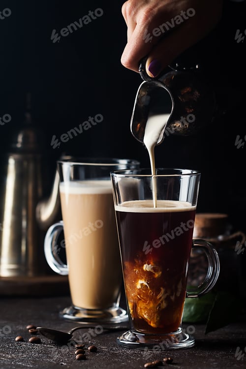 Preview: Glass cup of coffee
