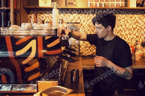 Preview: Barista at work in a coffee shop