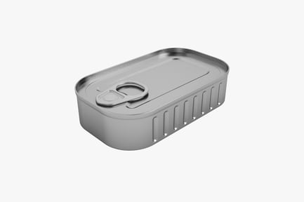 Preview: Oblong Metal Seafood Can with Pull Tab