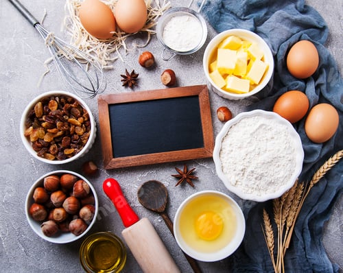 Preview: Baking ingredients for pastry