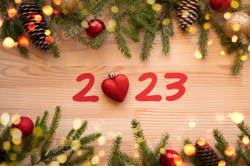 Preview: Christmas and New Year 2023 greeting card