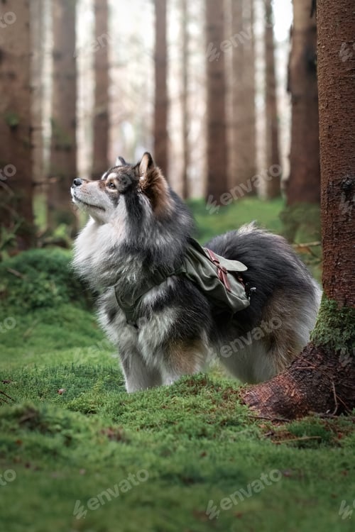 Preview: Portrait of a Finnish Lapphund dog