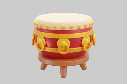 Preview: Decorative traditional chinese drum