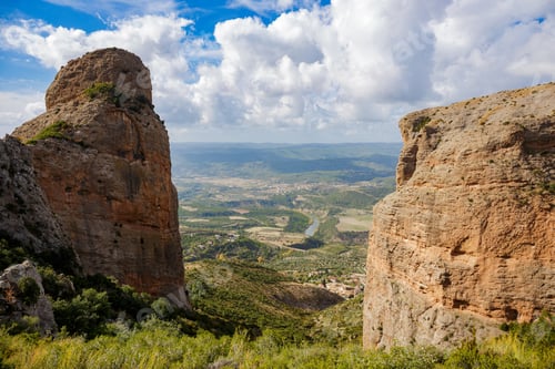 Preview: View of Mallos de Riglos, in Huesca, Spain