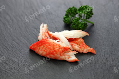 Preview: one of surimi products, imitation crab stick, japanese food