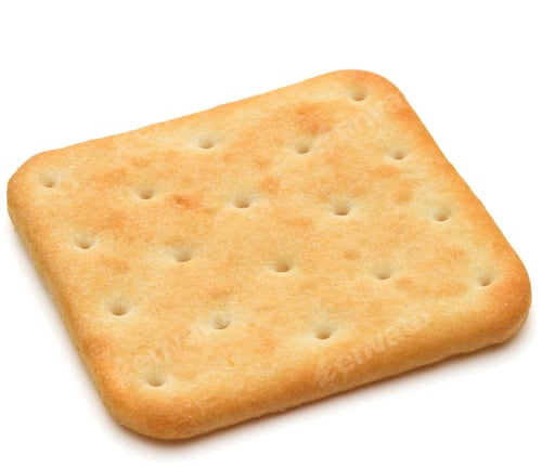 Preview: Dry cracker cookies isolated on white background cutout