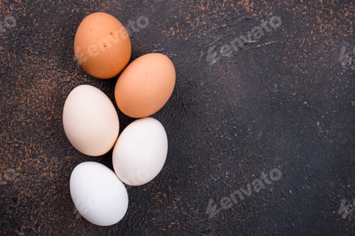 Preview: Chicken eggs gradient from light to dark