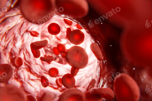 Preview: Red blood cells in vein