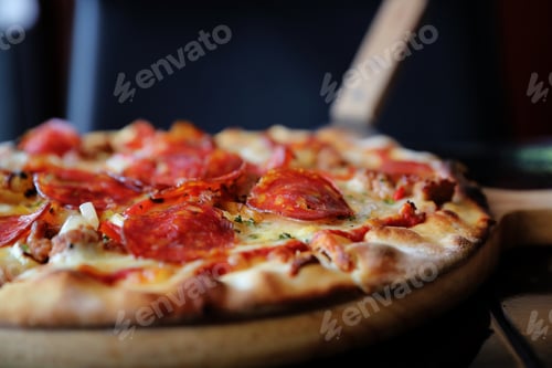 Preview: Pepperoni Pizza In Close Up