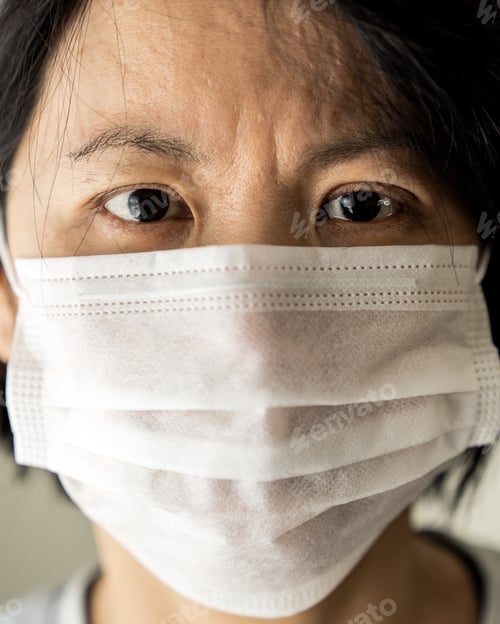 Preview: China woman wear medical mask protection from flu virus
