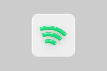Preview: Wireless internet signal application square