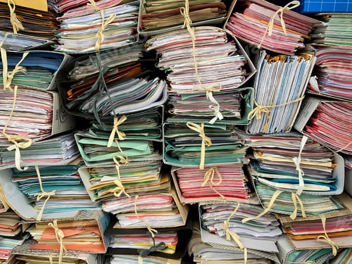 Preview: Old paper books background
