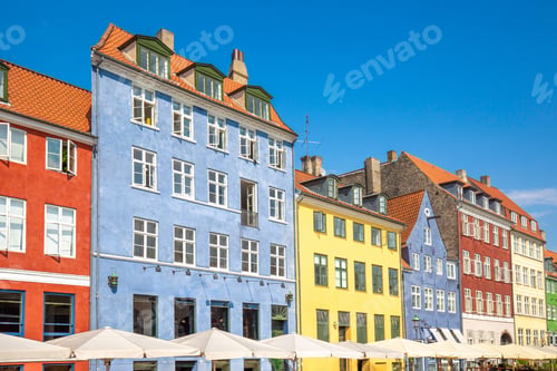 Preview: Famous Nyhavn (New Harbour) bay in Copenhagen,