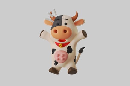 Preview: Cartoon cow with bell