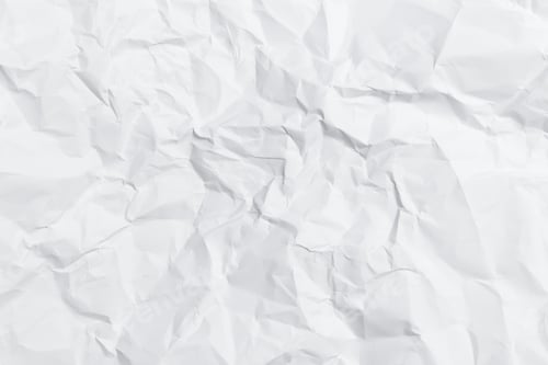Preview: Crumpled White Paper Texture for Abstract Background