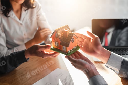 Preview: Business Signing a Contract Buy - sell house.