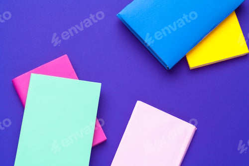 Preview: books on a blue background