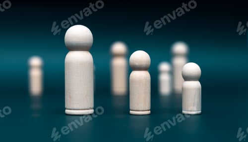 Preview: Career growth. Leadership and teamwork idea concept.