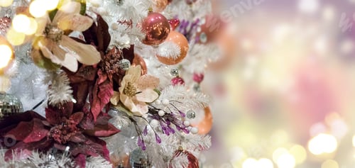 Preview: christmas fir tree with decorations