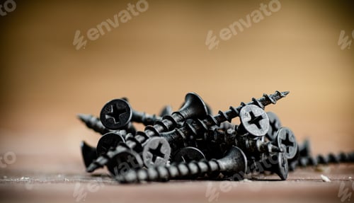 Preview: Self-tapping screws on the table.
