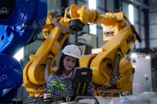 Preview: Robotic Arm modern industrial technology. Automated production
