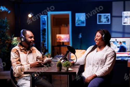 Preview: Vloggers using podcast equipment at home