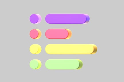 Preview: Colorful business list icons