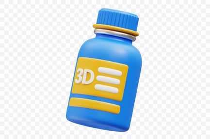 Preview: UV Resin Bottle for SLA Printing