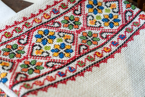 Preview: Embroidery Ukraine ornament Vyshyvanka Ukrainian cross stitch.