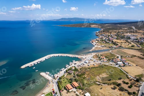 Preview: Drone view of Balikliova, Urla izmir. Turkey