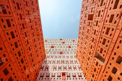 Preview: Orange brick space design