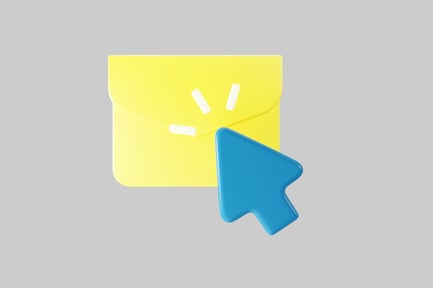 Visualização: Elemento de design do cursor da caixa de entrada de e-mail