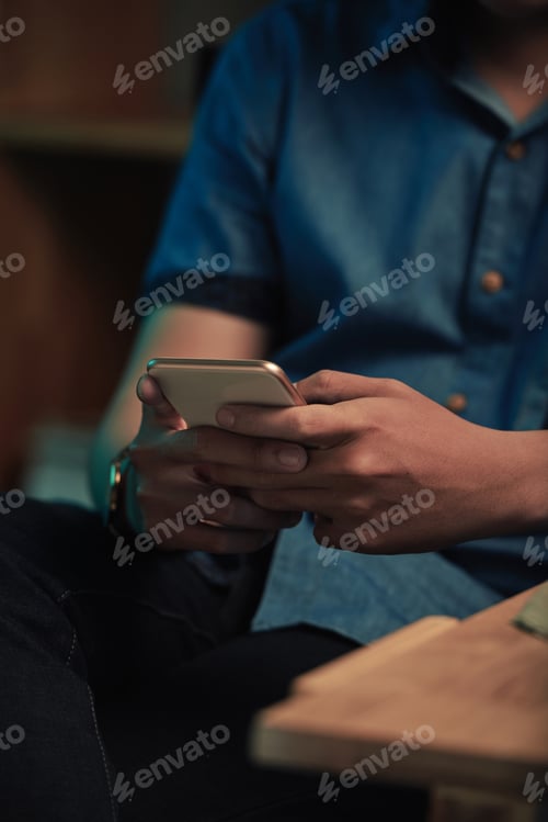 Preview: Texting Message In Dark Room