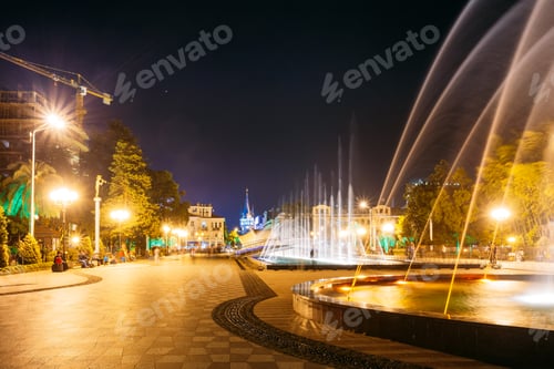 Preview: Batumi, Adjara, Georgia. Singing And Dancing Fountains Is Local Landmark At Boulevard Fountains