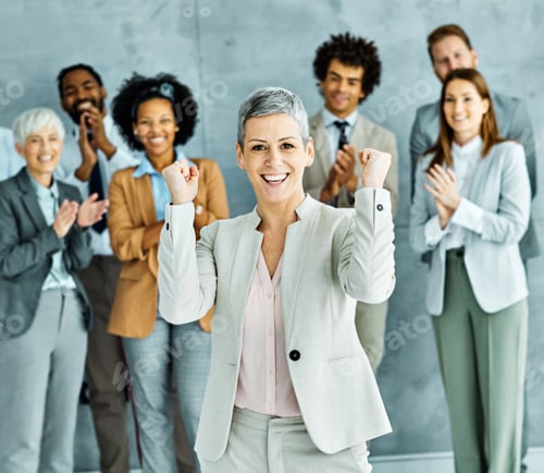 Preview: young business people meeting office portrait diversity teamwork group success corporate colleague