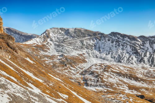 Preview: Fabulous view of Grossglockner High Alpine Road at autumn.