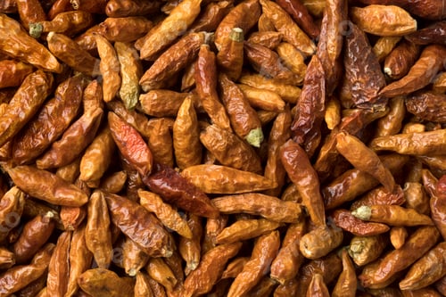 Preview: Dried red hot chili peppers