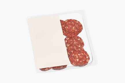 Preview: Cured Salami Slices in Plastic Packaging