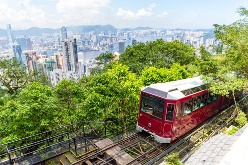 Preview: The peak tram in Hong Kong