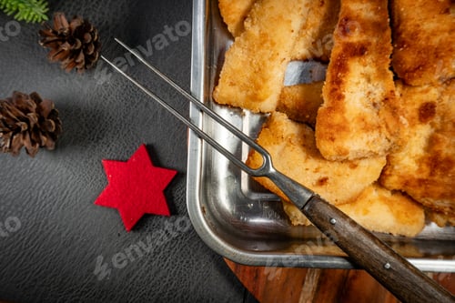 Preview: Fried cod fillet.