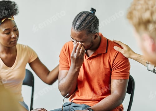 Preview: psychotherapy meeting woman support group mantherapy psychology patient