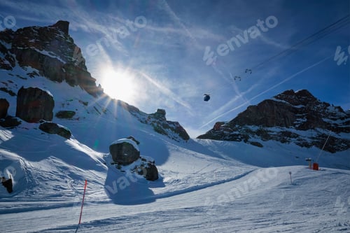 Preview: Ski resort in Dolomites, Italy