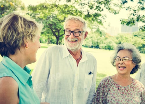 Preview: Group of Senior Retirement Friends Happiness Concept