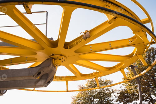 Preview: Roller system of ropeway in mountains