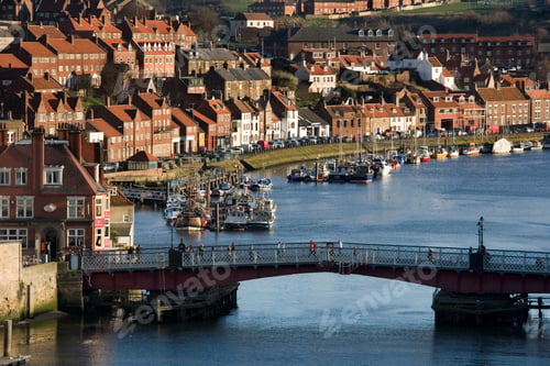 Preview: Town of Whitby on the North Yorkshire coast - England