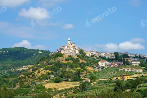 Preview: Landscape in Campobasso province, Molise, Italy. View of Guardialfiera