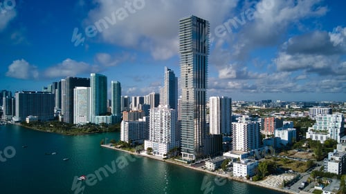 Preview: Scenic view of the Miami Edgewater skyline in Miami, Florida
