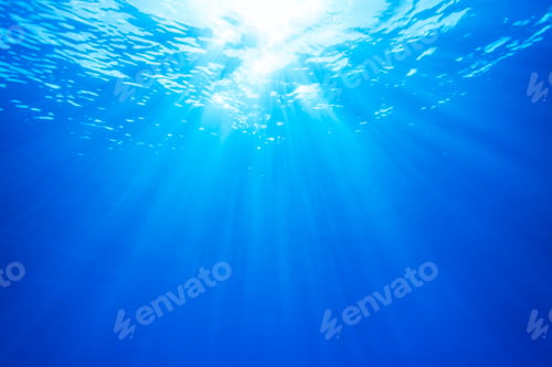 Preview: Real Ray of light from Underwater